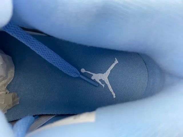 Air Jordan 4 White Light Blue Basketball Shoes 7