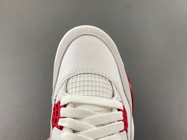 Air Jordan 4 White Red Gum Basketball Shoes 5