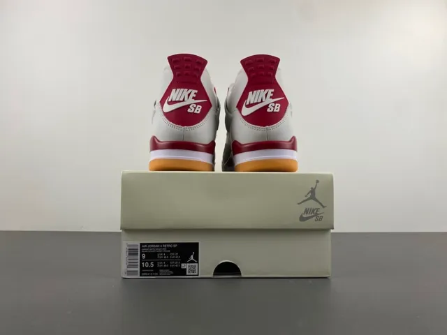 Air Jordan 4 White Red Gum Basketball Shoes 17