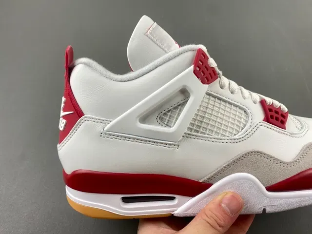 Air Jordan 4 White Red Gum Chaussures de Basketball 3