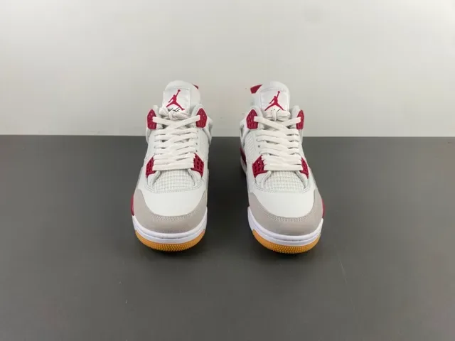 Air Jordan 4 White Red Gum Chaussures de Basketball 11