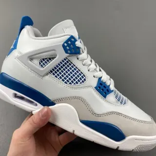 Air Jordan 4 White Royal Blue Basketball Shoes