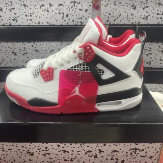 Air Jordan 4 白色 大学红 黑色 篮球鞋