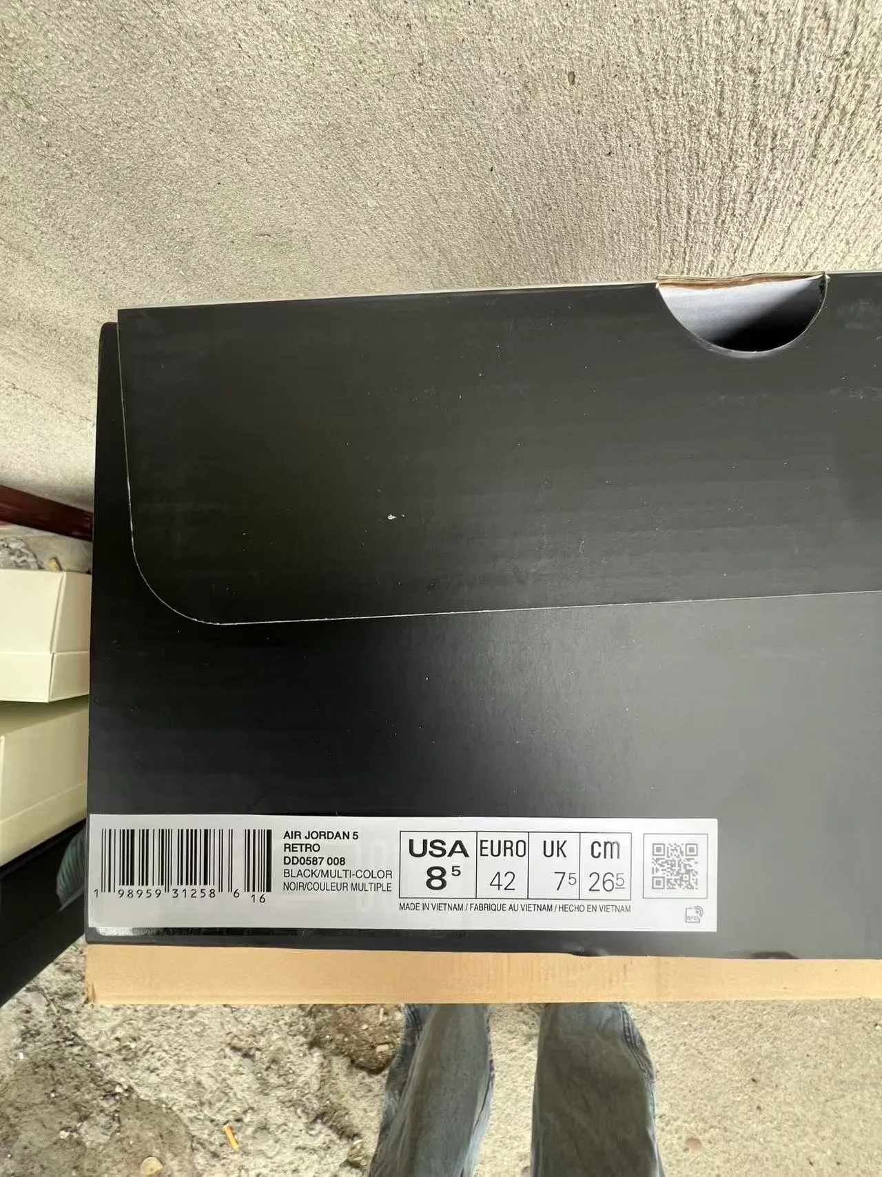 Tênis de basquete Air Jordan 5 preto azul claro branco 10