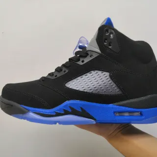 Air Jordan 5 Black Royal Blue Basketball Shoes