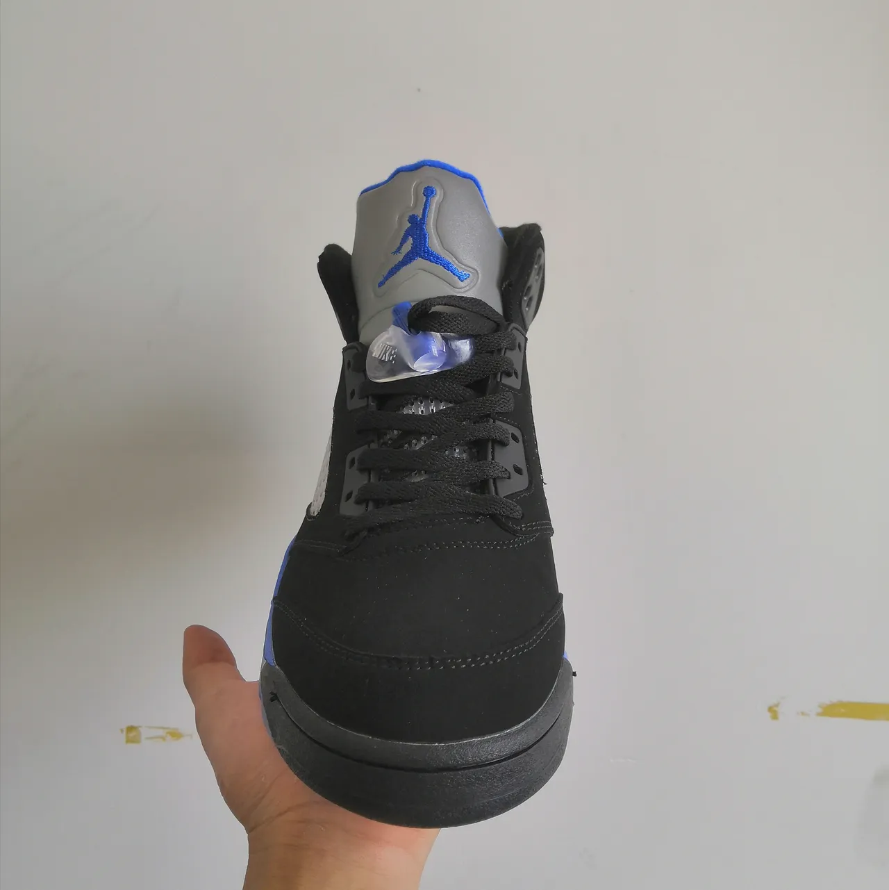 Air Jordan 5 Black Royal Blue Basketball Shoes 2