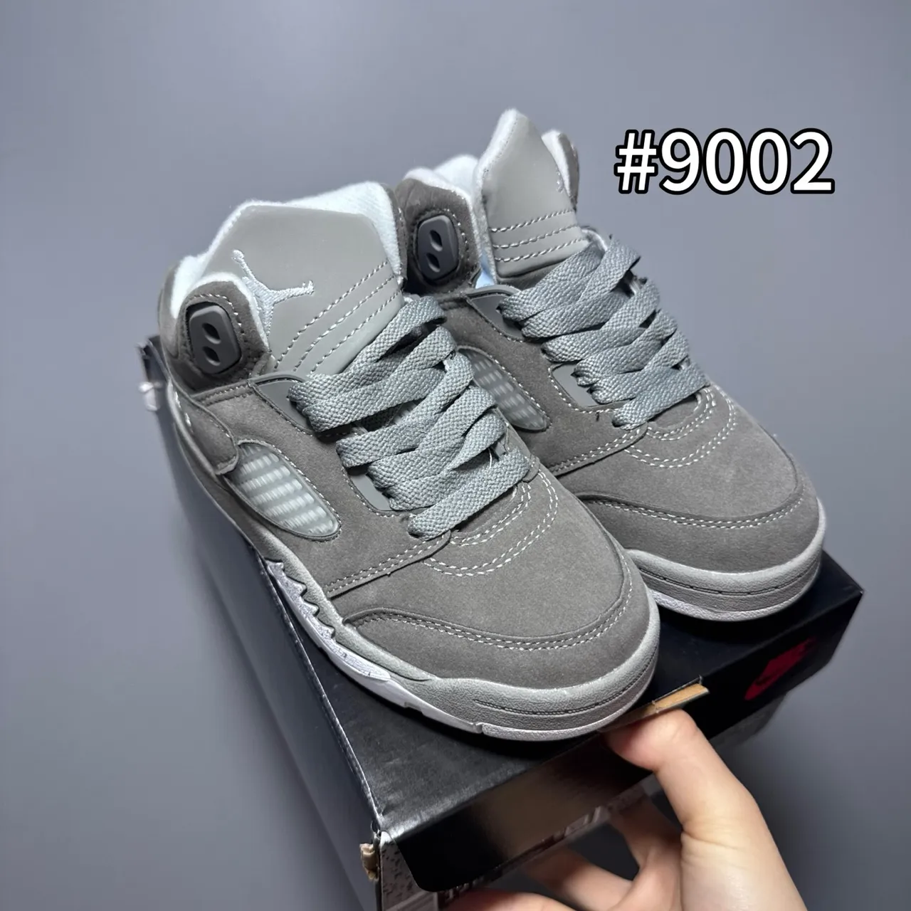 Air Jordan 5 Noir Blanc Rouge Chaussures de basketball pour enfant 11