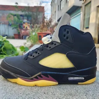Air Jordan 5 黑黄栗色篮球鞋