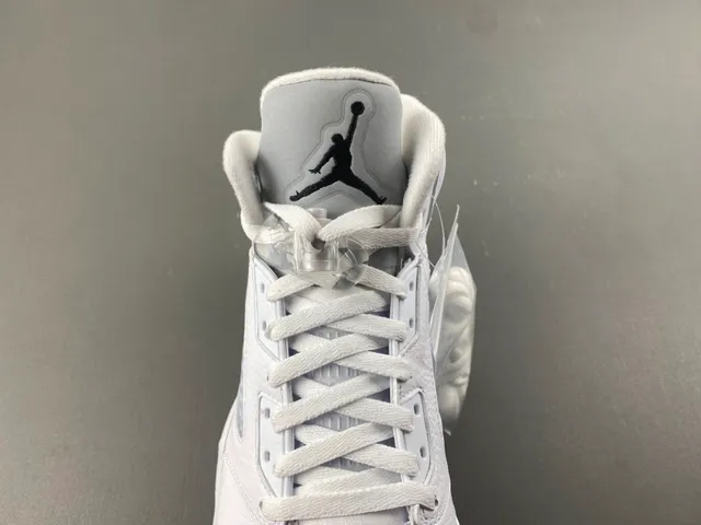 Air Jordan 5 White Light Blue Basketball Shoes 6