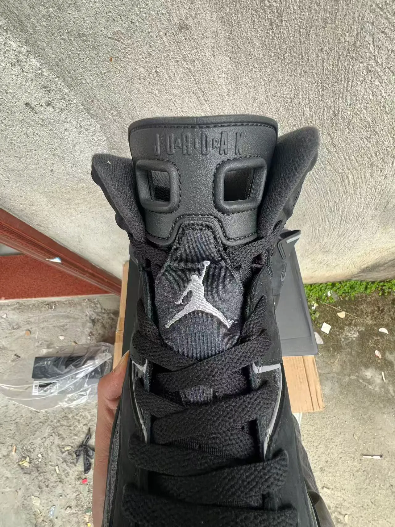 Air Jordan 6 Black Silver Basketball Shoes 3