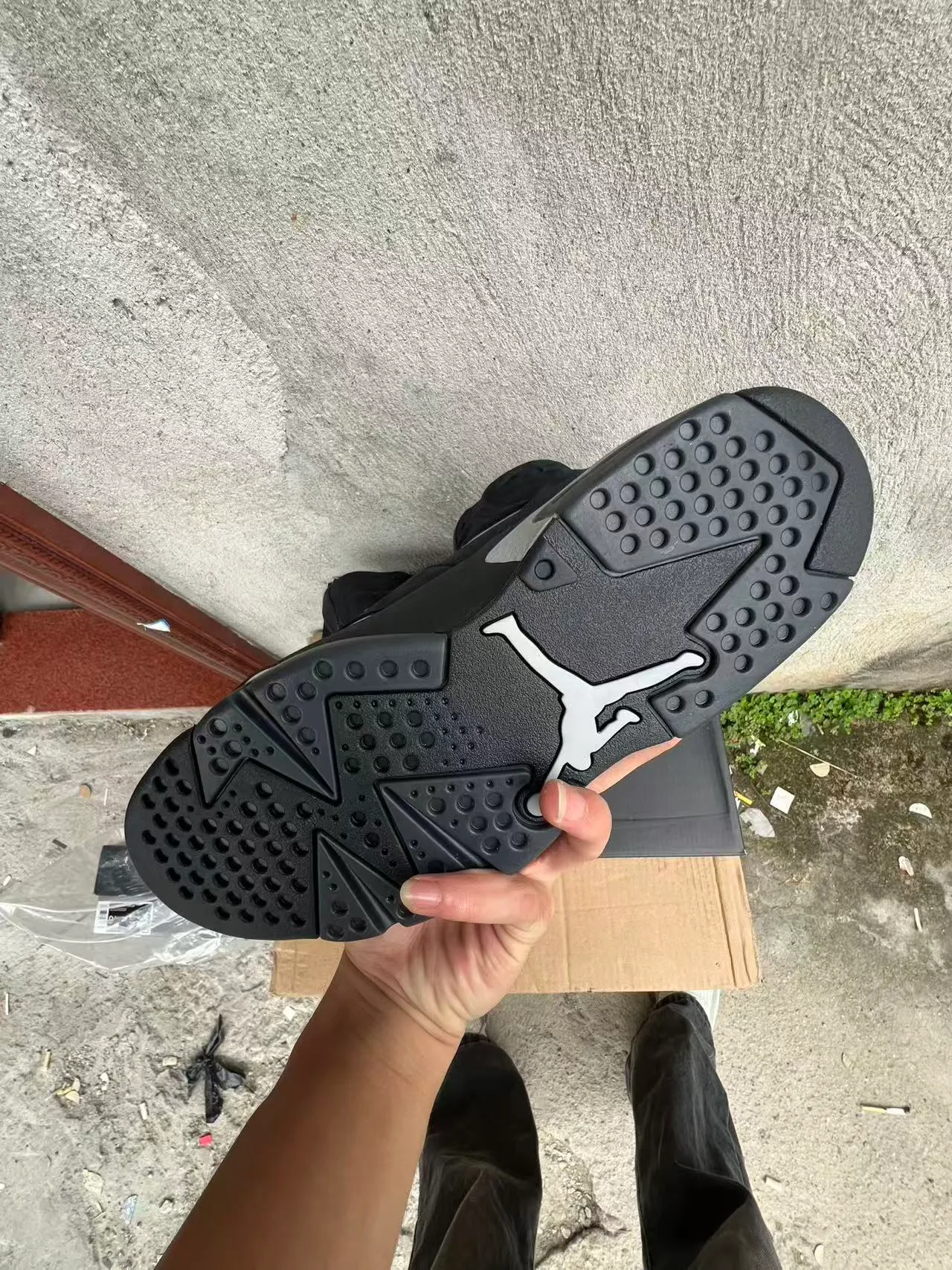 Air Jordan 6 Black Silver Basketball Shoes 5