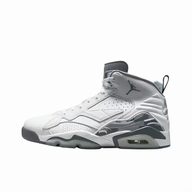 Chaussures de basketball réfléchissantes Air Jordan 6 blanc et gris 2