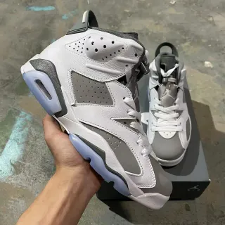 Air Jordan 6 White Cool Gray Light Blue Basketball Shoes