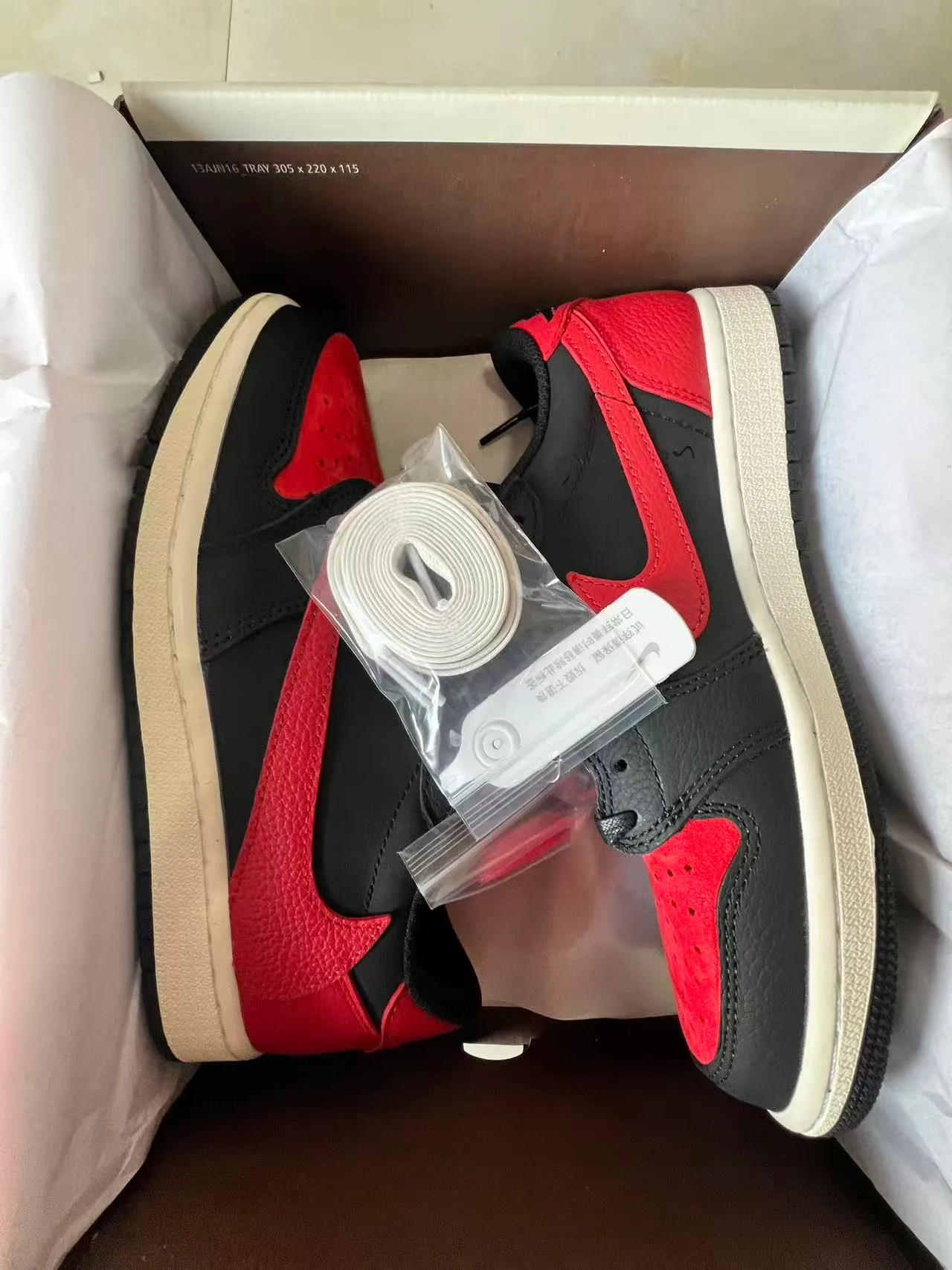 Air Jordan Black Red Low-Top Leather Upper Basketball Shoes 9