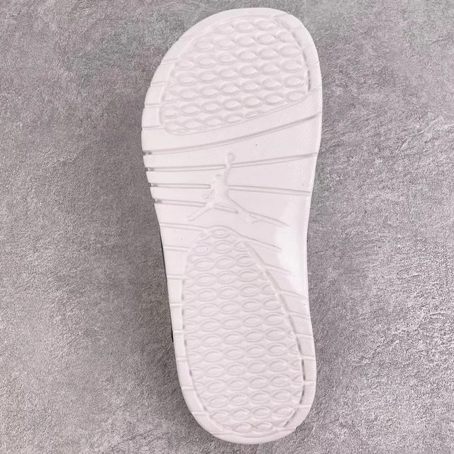 Chinelos slide Air Jordan Hydro 1 branco e preto 2