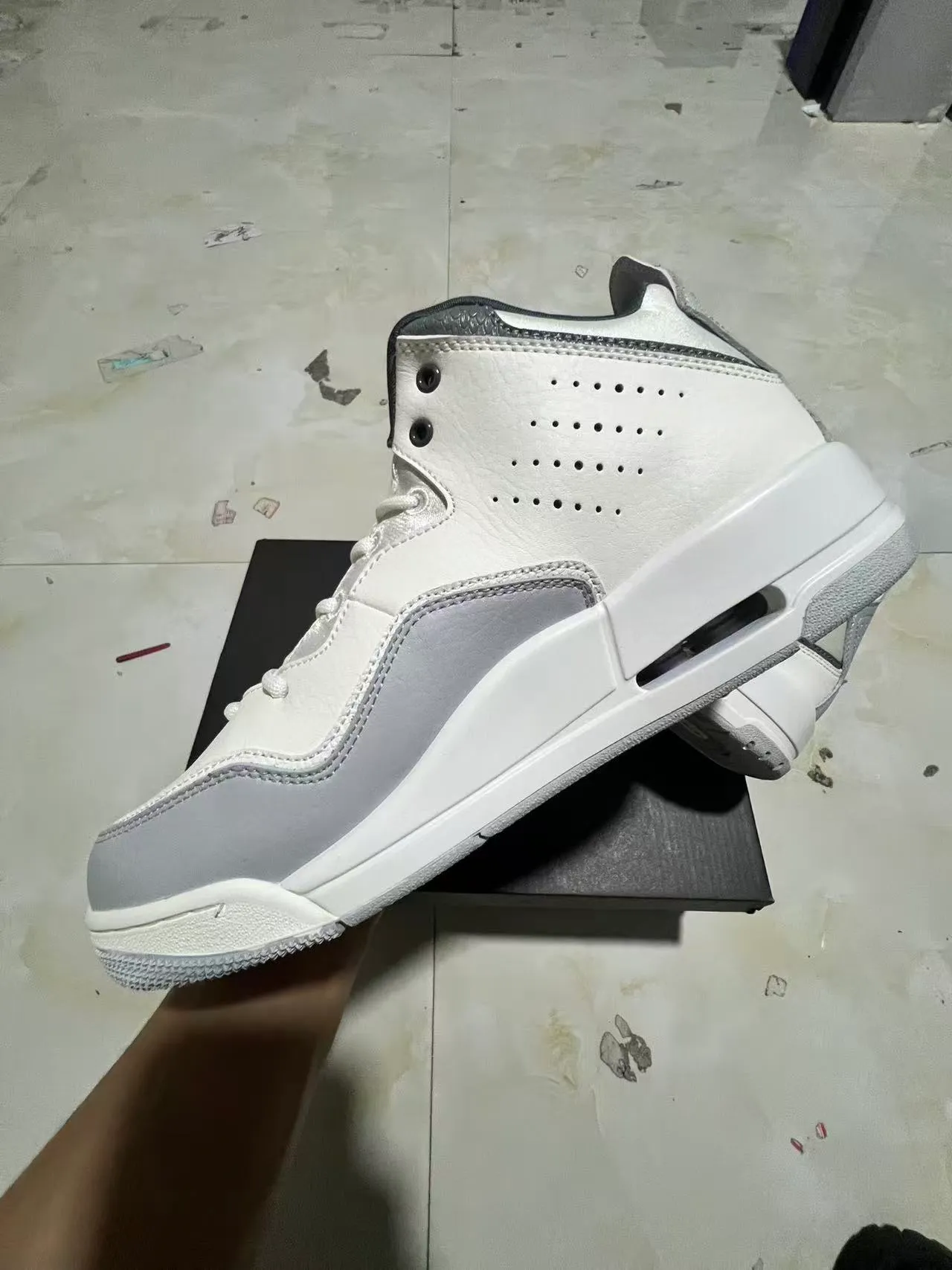 Air Jordan Legacy 312 White Light Gray Basketball Shoes 5