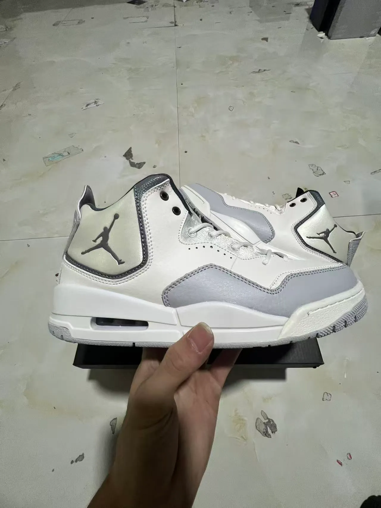 Air Jordan Legacy 312 White Light Gray Basketball Shoes 7