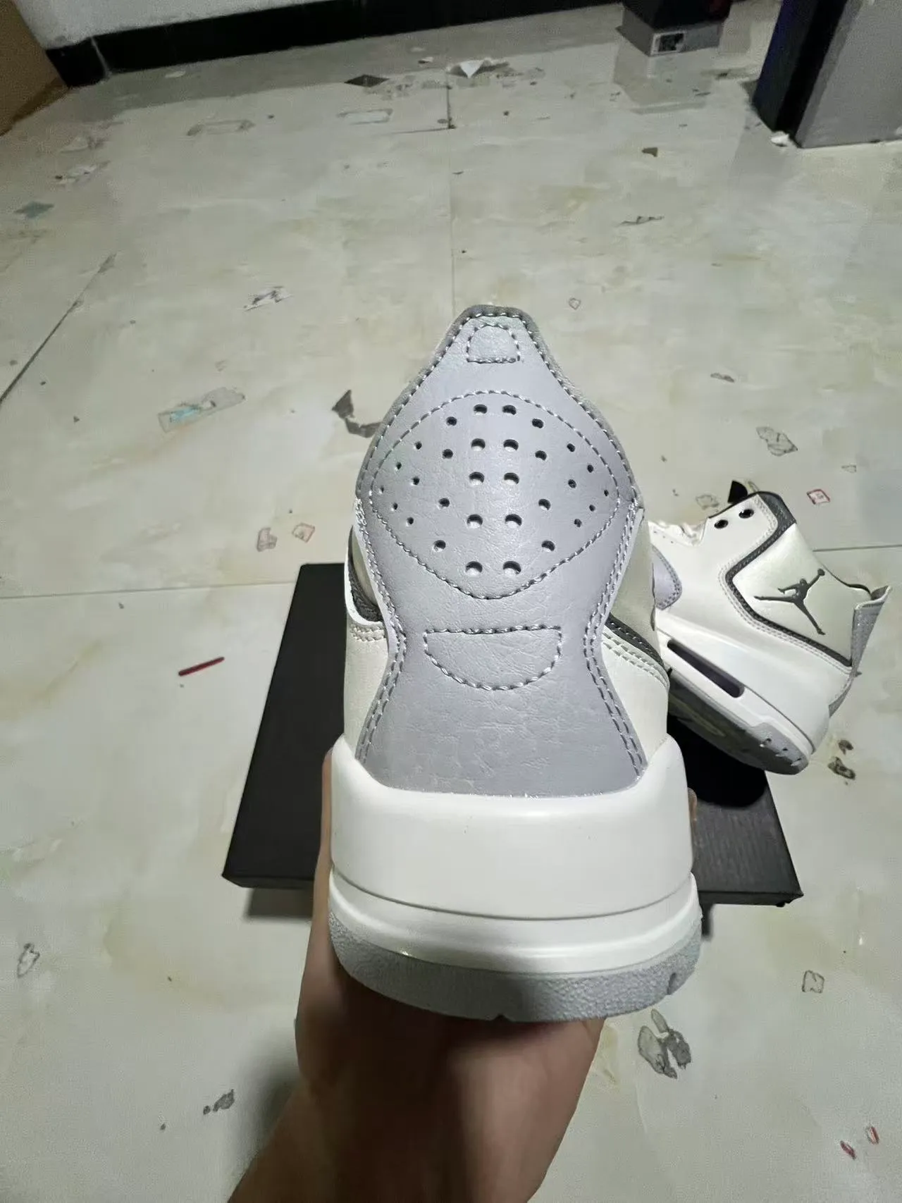 Air Jordan Legacy 312 White Light Gray Basketball Shoes 8