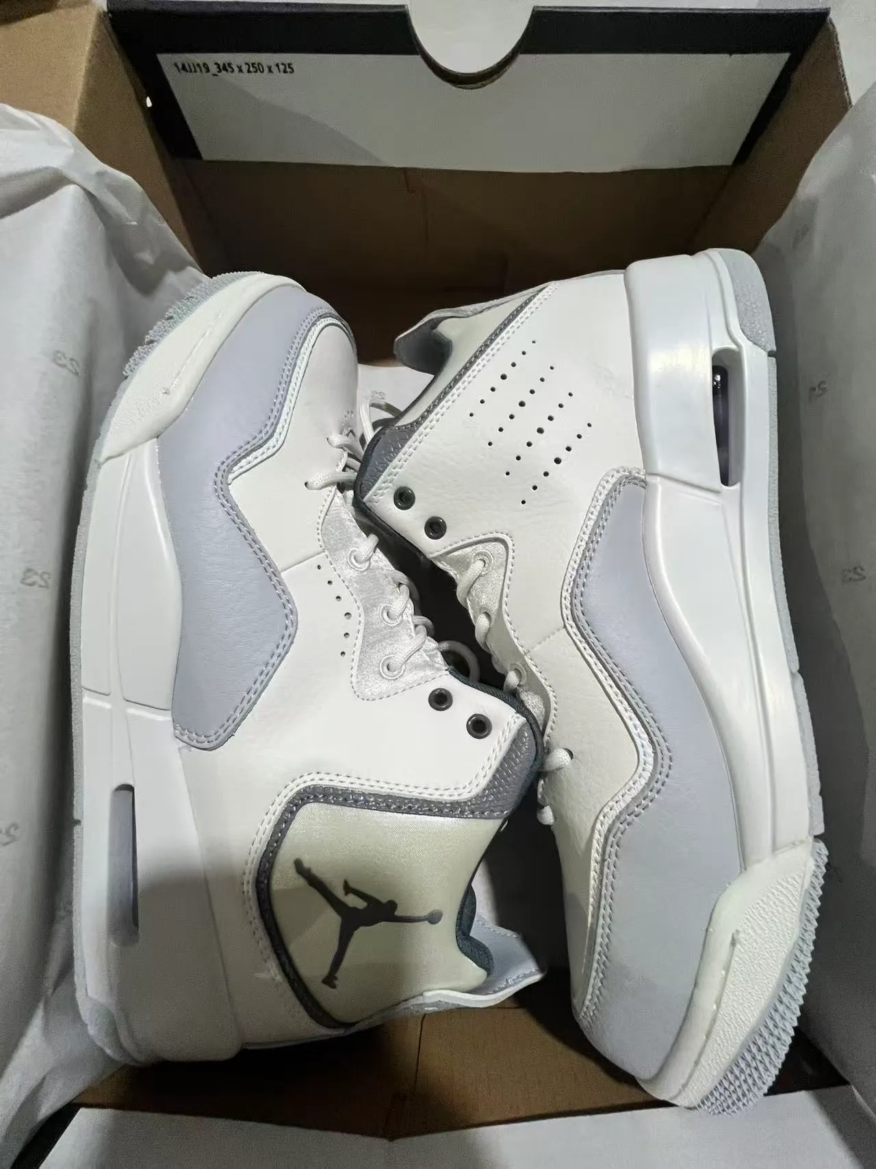 Air Jordan Legacy 312 White Light Gray Basketball Shoes 9
