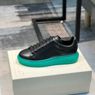 Alexander McQueen Oversized Sneaker Black and Teal Lifestyle Sneakers