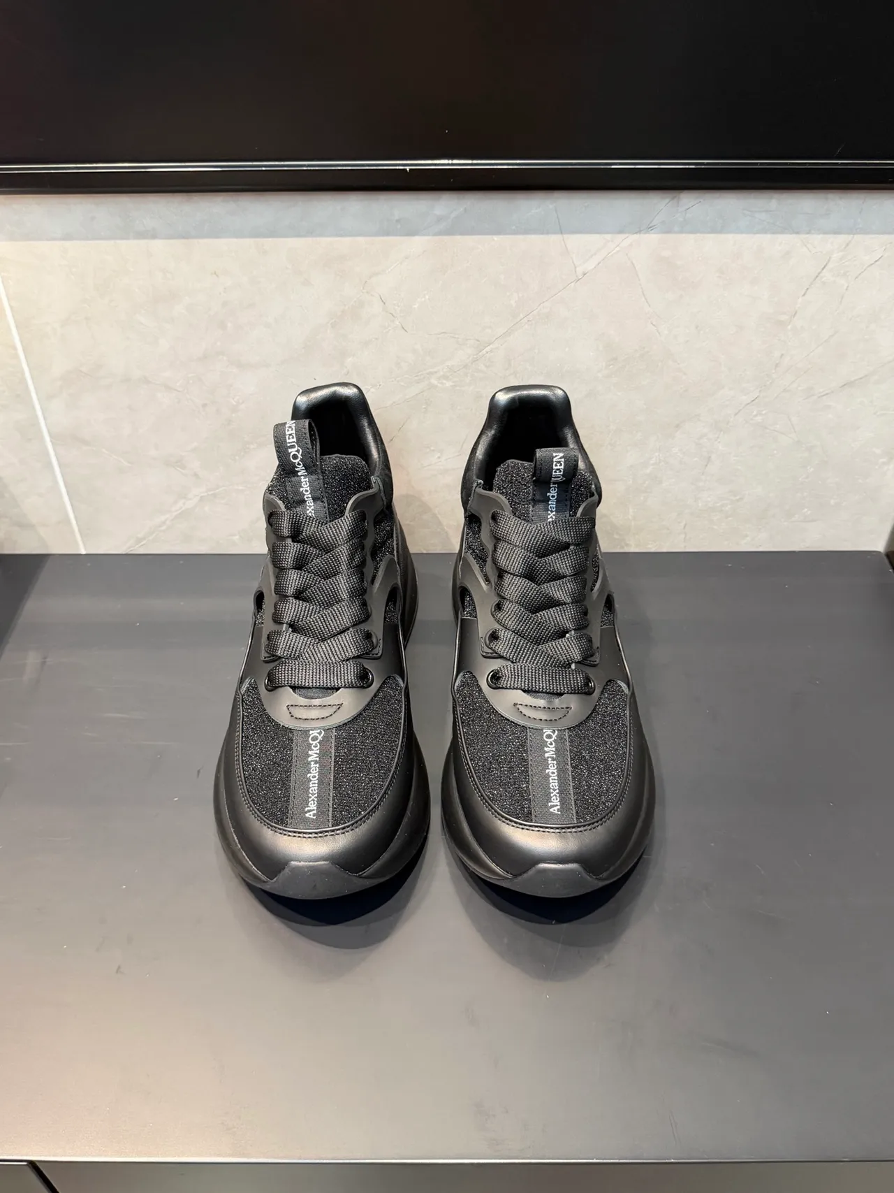 Alexander McQueen Oversized Sneaker Black Chunky Sneakers 2
