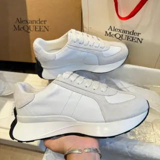 Alexander McQueen Oversized Sneaker White and Light Gray Lifestyle Sneakers
