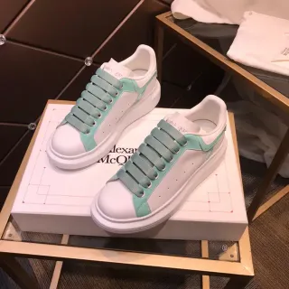 Alexander McQueen Oversized Sneaker White and Mint Green Lifestyle Sneakers