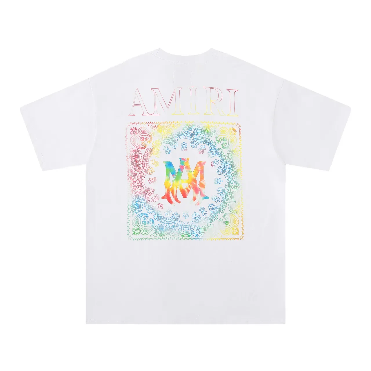 Amiri Bandana Print Rainbow Gradient T-Shirt 2