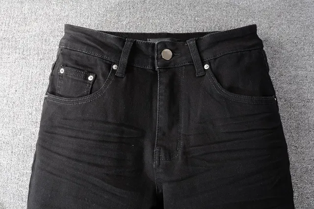 Amiri Black Washed Slim-Straight Jeans 9