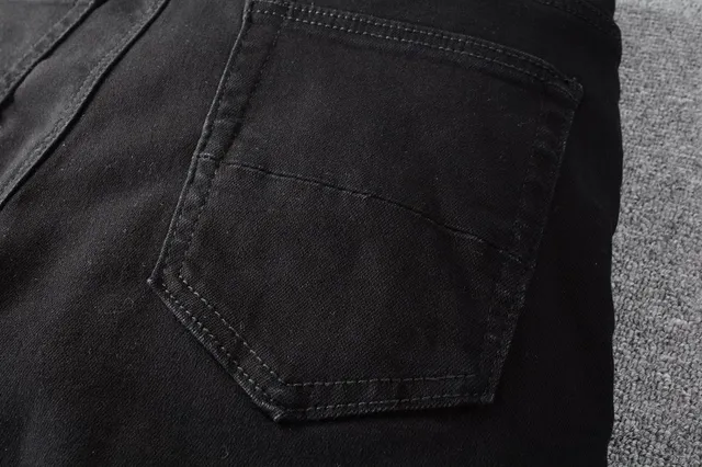 Amiri Black Washed Slim-Straight Jeans 15