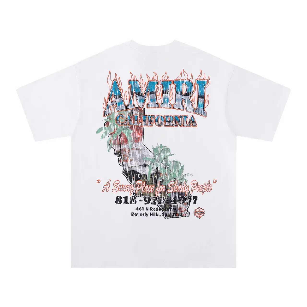 Amiri California Graphic Print Oversized T-Shirt 2
