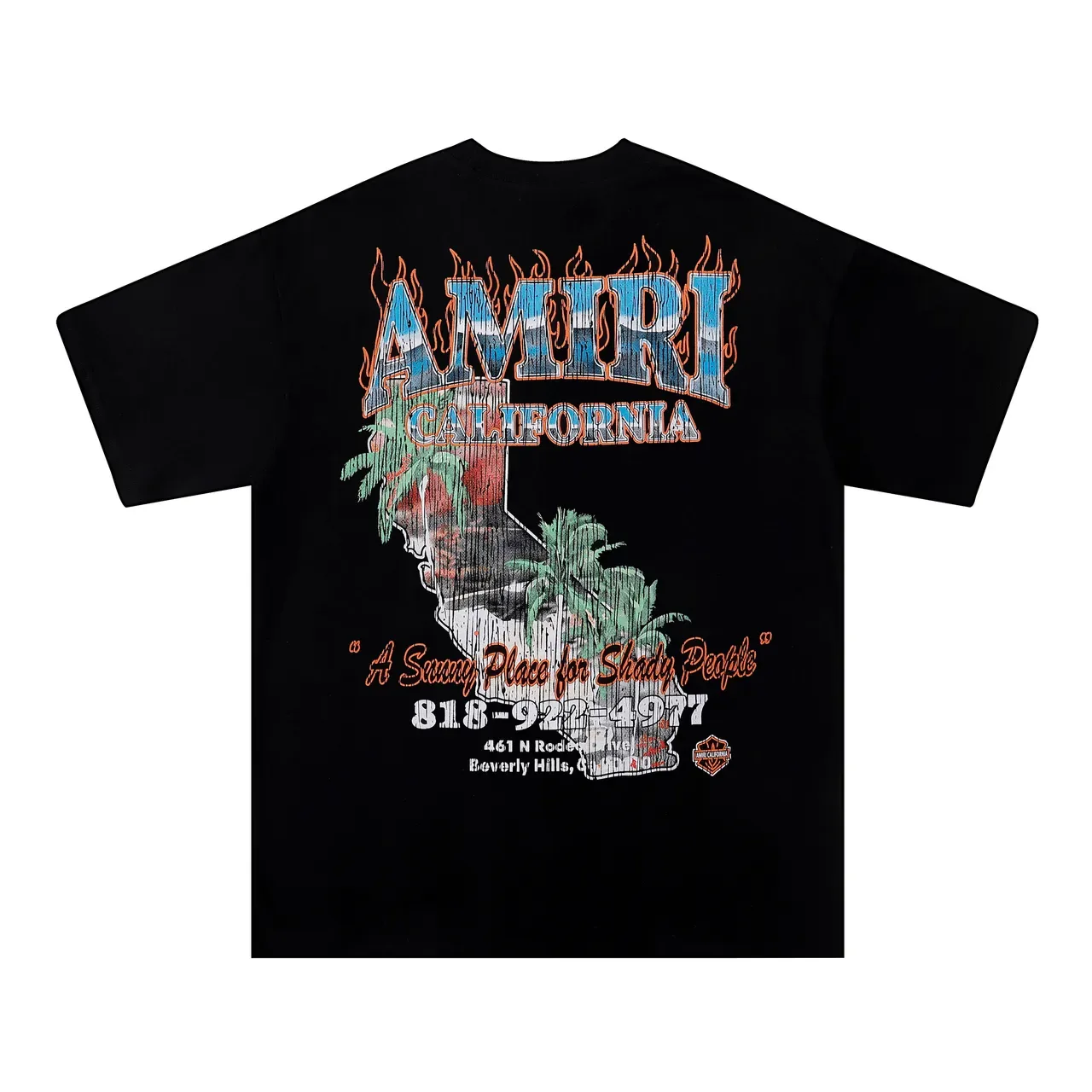 Amiri California Graphic Print Oversized T-Shirt 4