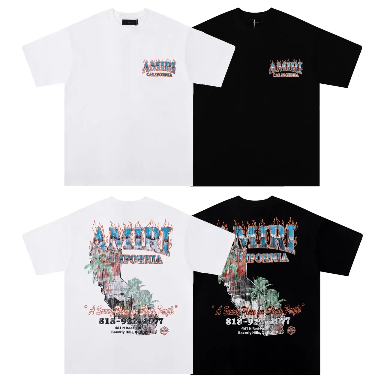 Amiri California Graphic Print Oversized T-Shirt 6