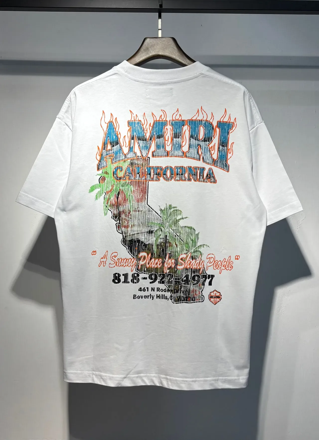 Amiri California Graphic Print Oversized T-Shirt 8
