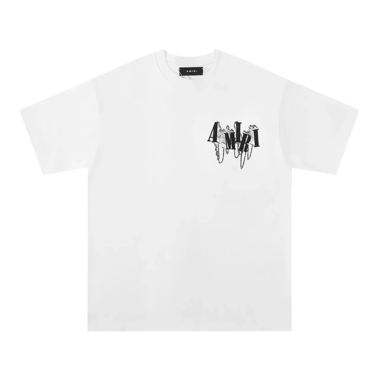 Amiri Graphic Logo Chain Motif Oversized T-Shirt 5