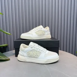 Amiri MA Court Off-White Monogrammed Lifestyle Sneakers