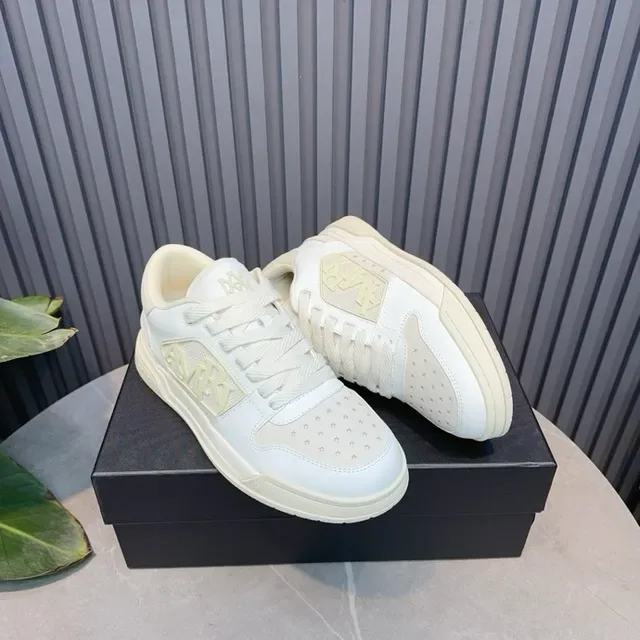 Amiri MA Court Off-White Monogram Sneakers Lifestyle 6