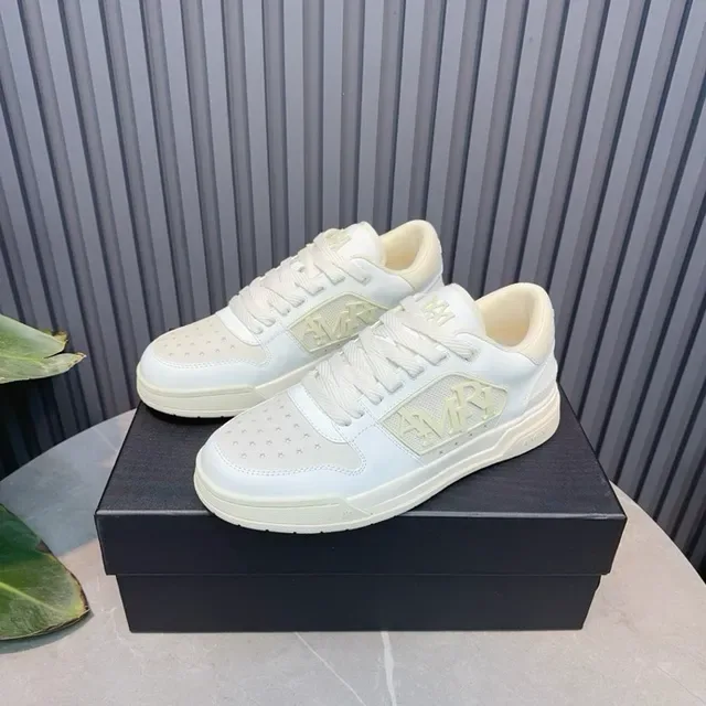Amiri MA Court Off-White Monogram Sneakers Lifestyle 7