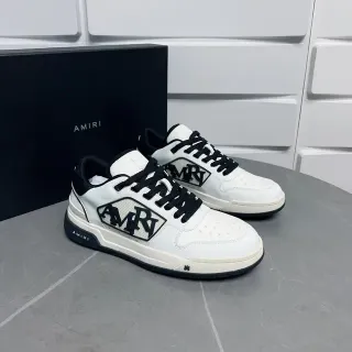 Amiri MA Court White and Black Lifestyle Sneakers