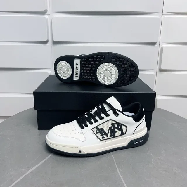 Amiri MA Court White and Black Lifestyle Sneakers 2