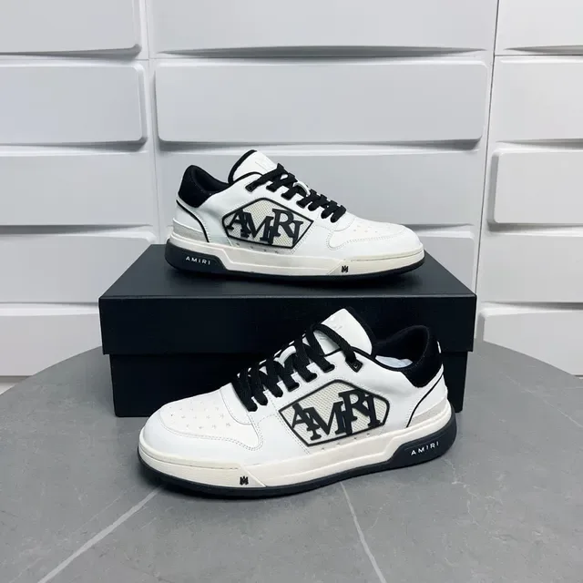 Amiri MA Court White and Black Lifestyle Sneakers 3