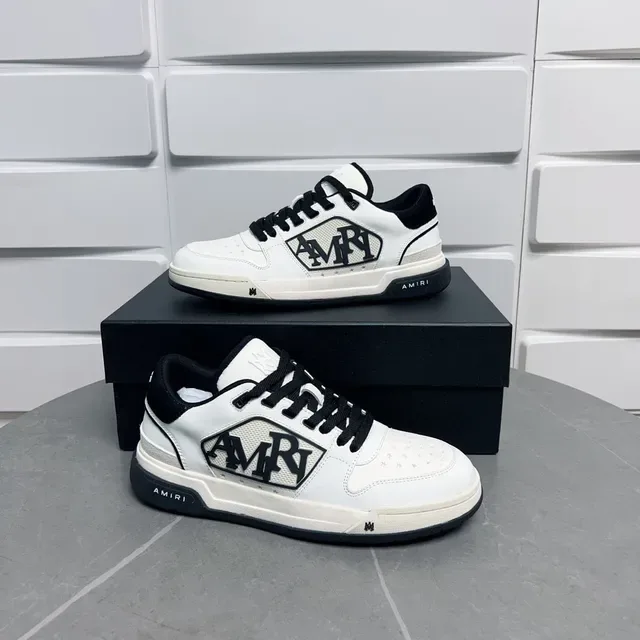 Amiri MA Court White and Black Lifestyle Sneakers 4