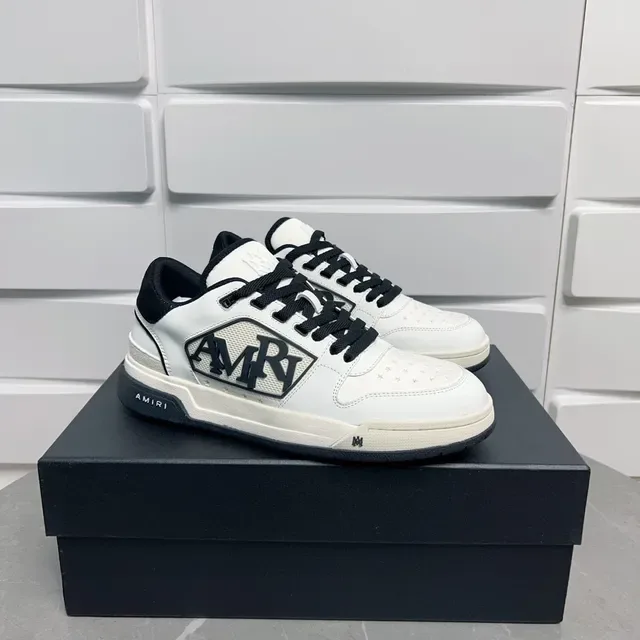 Amiri MA Court White and Black Lifestyle Sneakers 7
