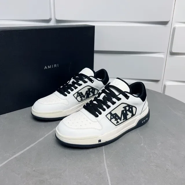 Amiri MA Court White and Black Lifestyle Sneakers 8