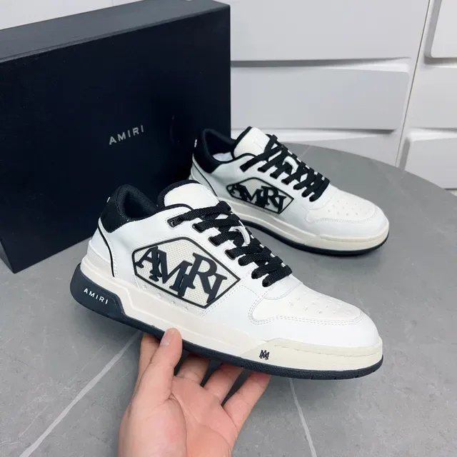 Amiri MA Court White and Black Lifestyle Sneakers 9