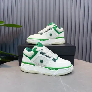 Amiri MA Court White and Green Lifestyle Sneakers