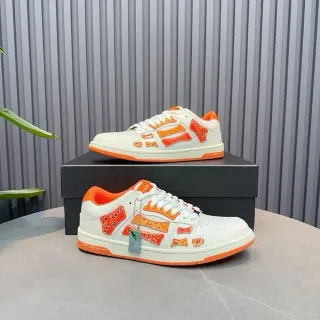 Amiri MA Court White Orange Bandana Overlay Lifestyle Sneakers
