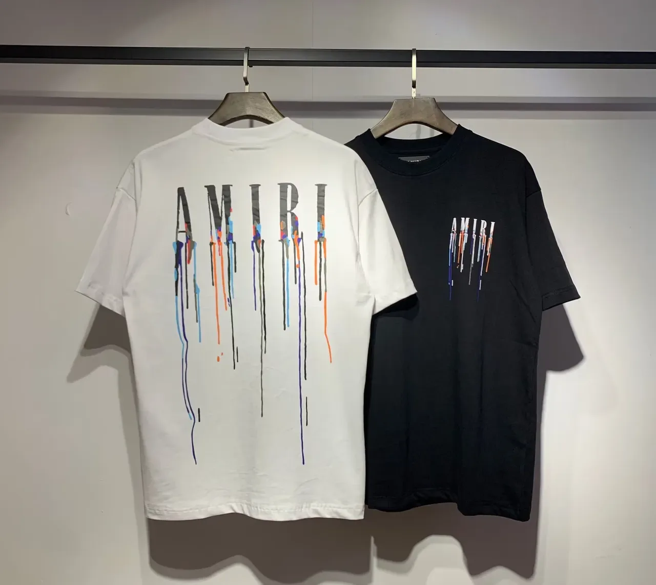 Amiri Paint-Drip Logo Graphic T-Shirt 8
