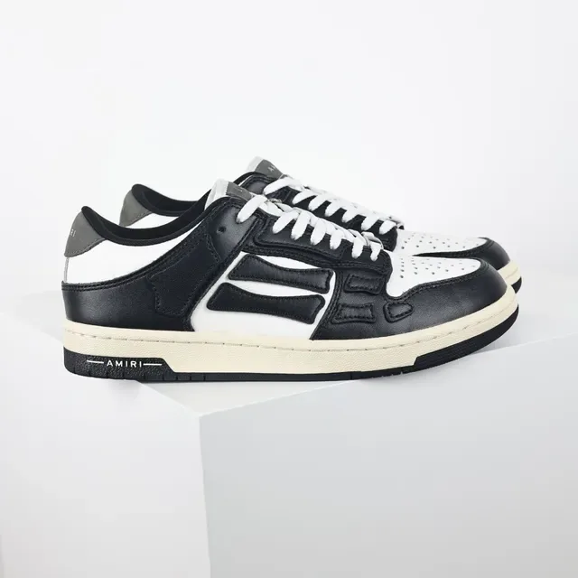 Amiri Skel Top Low Black White Cream Lifestyle Sneakers 3