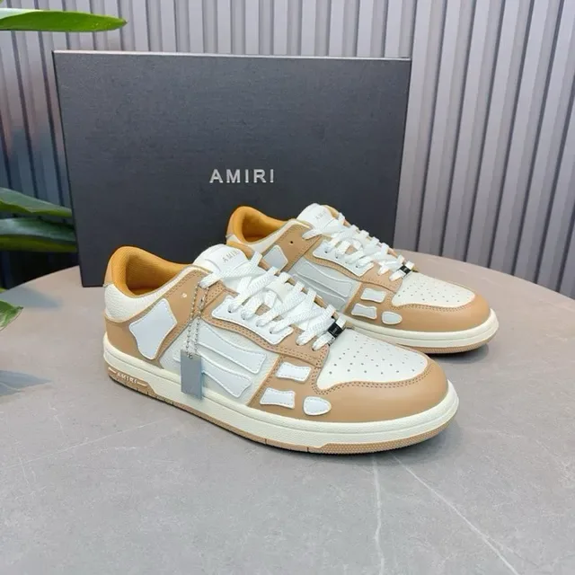 Amiri Skel Top Tênis Lifestyle bege e branco 9
